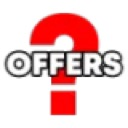 A large red question mark with the word OFFERS written in white block letters across it.