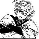 Qifrey from Witch Hat Atelier leaning with arms crossed and a smug, unimpressed expression.