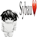 L Lawliet in a chibi style standing next to a broken red heart symbol.