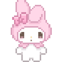 MyMelody animated GIF emoji | -`.napatron.´-