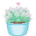 greenflower animated GIF emoji - -`.napatron.´-