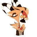 Blitzo_Shocked animated Discord emote - ੭      ֹ   𝐓ɦ𝖾 𝐃𝖾𝗏𝗂ᥣ’𝗌 𝐏ᥣα𝗒𝗀𝗋ⱺυ𐓣ᑯ       🏹