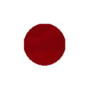 Red circle on a black background.