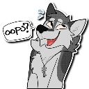 FurryOops custom emote from Da Cuties