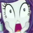 Character with purple hair and wide eyes holds their hands to their face in a shocked expression.
