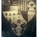 Destiny 2 Vanguard crest shield icon in gold and black.