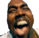 A man's face captured in a distorted fish-eye lens effect with his mouth wide open in an intense expression.