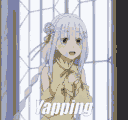 Emilia animated GIF emoji | Levft