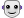 Face with hollow black eyes and a thin, unsettling smile on a pale background.