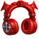 992249redgothicheadphones Discord Emoji from Epic Gaming Club