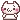 A small white creature with a blushing face and an uwu expression.