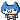 Doraemon-inspired character with a smug, pixelated expression.