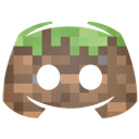 A pixelated dirt block with a patch of grass on top and a single glowing blue eye.
