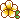 Two yellow plumeria flowers with green leaves rendered in a pixel art style.