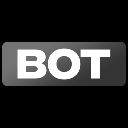 The word BOT written in bold white capital letters on a dark gray rectangular background.