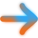 RightArrow_BlueOrange Discord sticker - Minecraft Centre