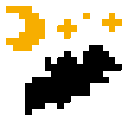 emojigg_Bat animated GIF emoji from frog pond