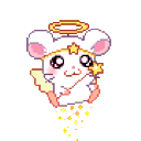 hamtaro animated emote from frog pond