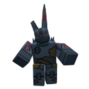 D4C stand as a blocky plush toy with glowing red eyes and pink accents.