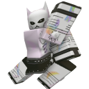 Killeluga, a multi-armed white cat character, stands in a combat-ready pose.