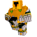 The World Stand from JoJo's Bizarre Adventure in a pixelated yellow and white style.