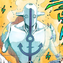 Soft and Wet stand from JoJo's Bizarre Adventure standing in a neutral pose.