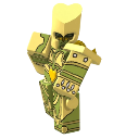 The World stand from JoJo's Bizarre Adventure standing in a powerful pose.