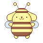 sanriobeeq animated emote from frog pond