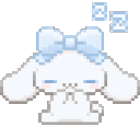 cinnamorollsleeping1 animated Discord emote - star's space ʚ☆ɞ