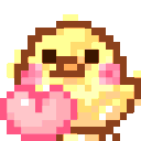 birblove animated GIF emoji | ｡　/fluffybunnies 　.