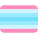 Transmasculine pride flag rendered in a pixelated rectangular badge style.