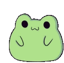 popfrog animated emote - trans chompers