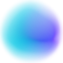A glowing blue and purple sphere radiating light.