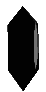 A dark, multifaceted crystal icon with gray highlights.