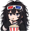 hfPopcorn custom emote | Hebrewfy