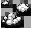 Cloud depicted in a simple, monochrome pixel art style.