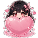 HeartFloat Discord sticker from Darlings