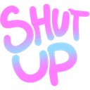 shutup_pink custom emote - Dumpster Fire