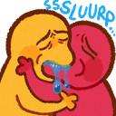 slurp_kiss Discord sticker | Dumpster Fire