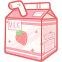 ai_strawberry_milk custom emote from ｡　/fluffybunnies 　.