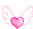 boldpinkheartwings animated Discord emote from Hollanov Haven -`♡´-