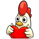 chickenlove custom emote - Hollanov Haven -`♡´-
