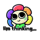 thinking Discord Emoji - eg’s dw team server ˖°꩜