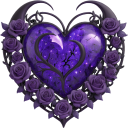 PurpleGothHeart Discord Emoji from 📚 𝗧𝗛𝗘 𝗔𝗥𝗖𝗛𝗜𝗩𝗘𝗦 𝗢𝗙 𝗛𝗢𝗟𝗠𝗘