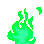 green animated GIF emoji from Underworld