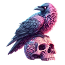 :Livelydepictionofcrow: