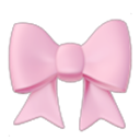Pink ribbon tied in a classic bow shape.