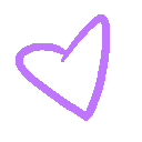 Heart symbol drawn in a simple purple pixel art style.
