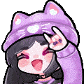 LunitaMetalhead animated emote - Vampires 18+ ⛧﹒Goths & Emos﹒⛧