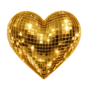 goldmirrorballheart